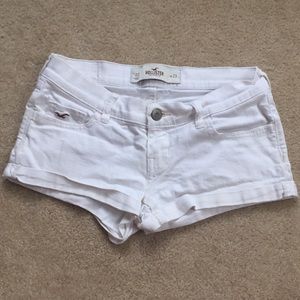 Hollister white shorts